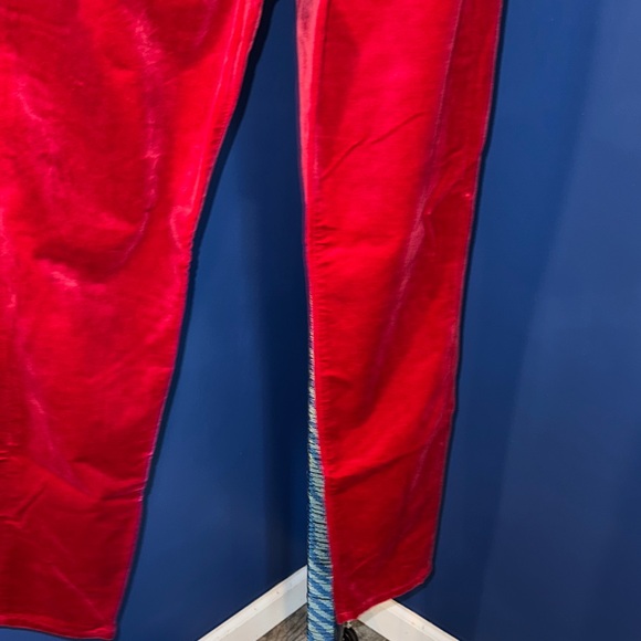 Guess - Vintage Vibrant Red Velvet Pants Size 29/8 - Picture 10 of 15